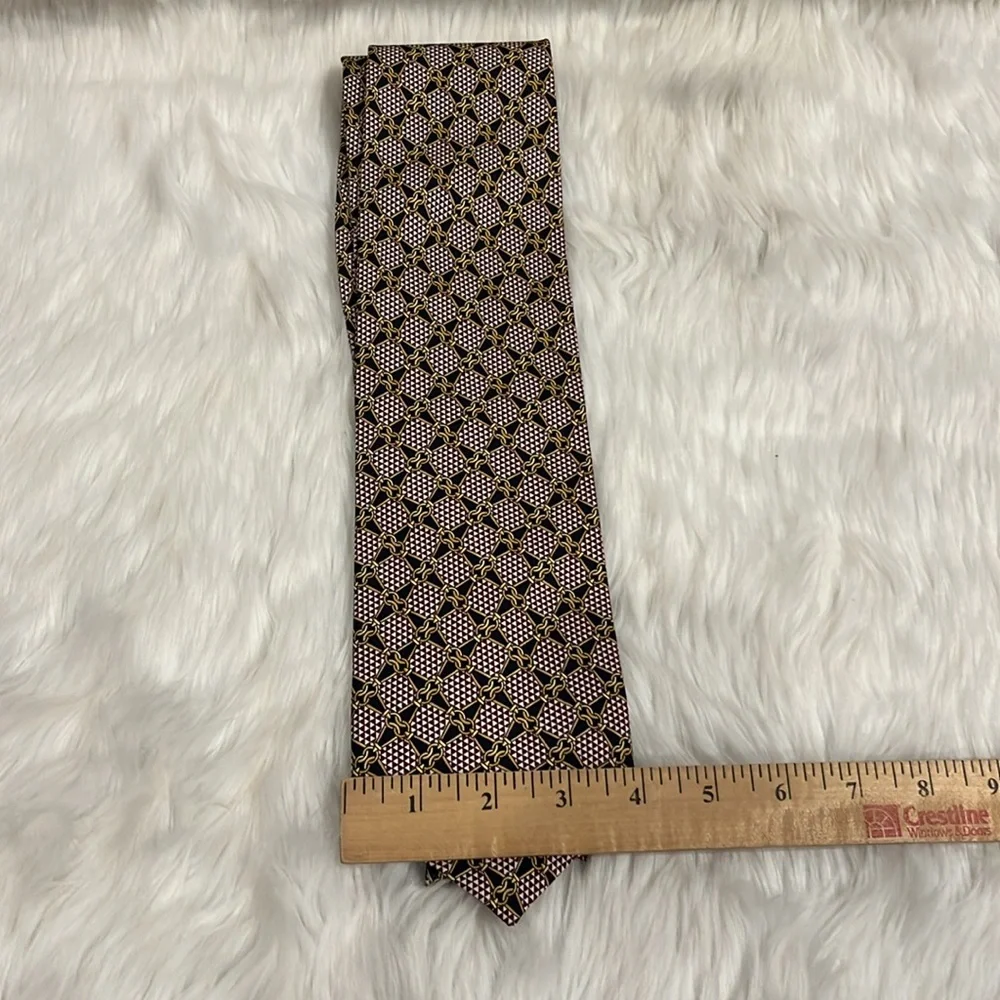 Vintage Paolo Gucci Silk Classic Blue Red White Gold Tie